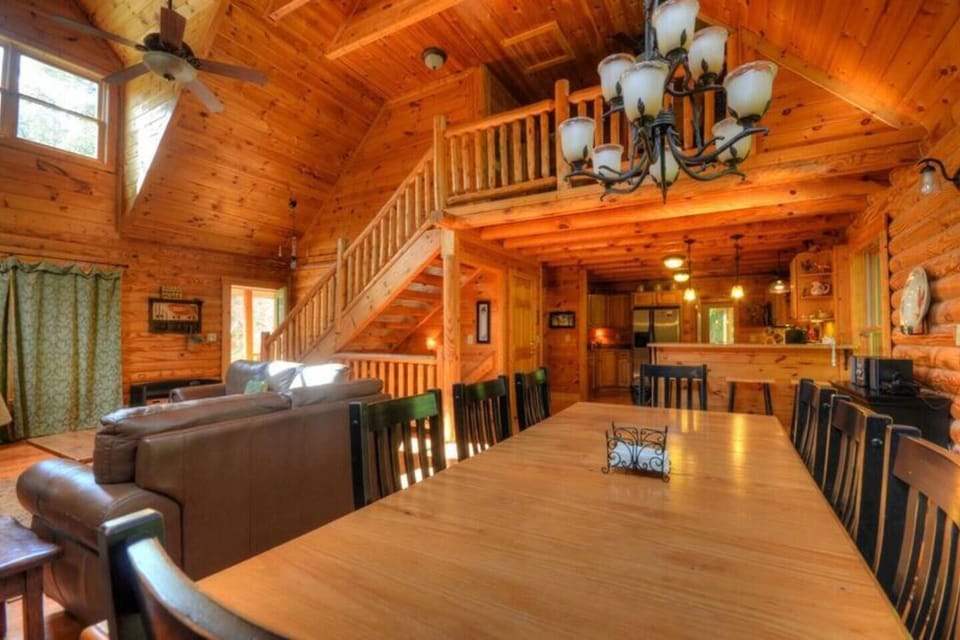 Dining table with seating for 10