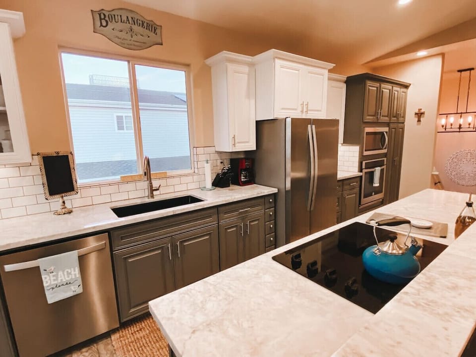 Fully stocked kitchen