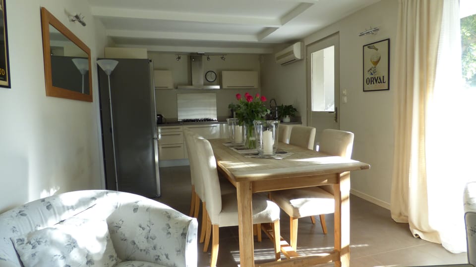 Down stairs dining room towards kitchen