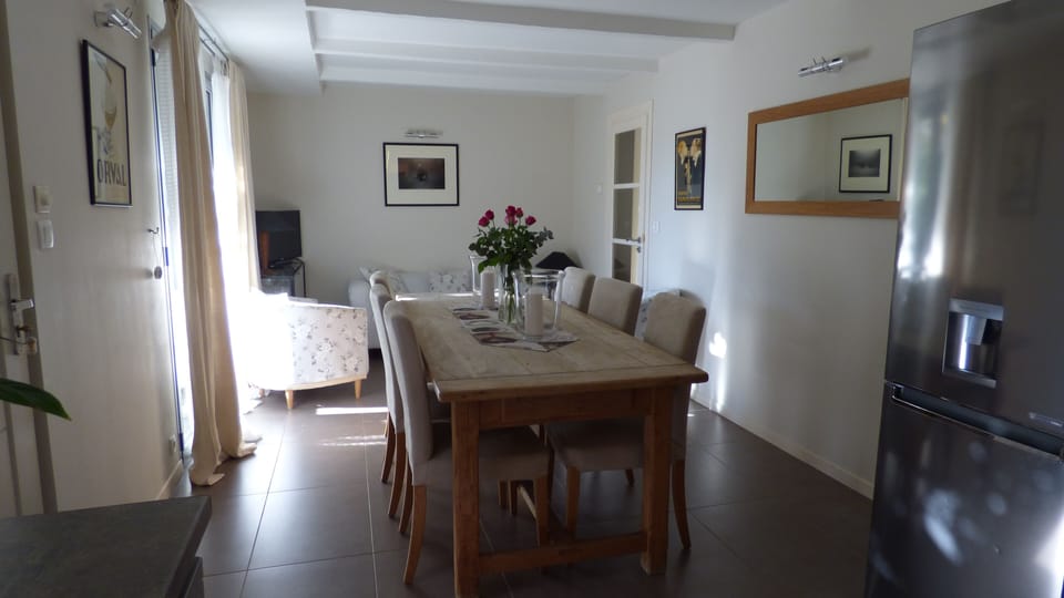 reversed shot of the downstairs diningroom