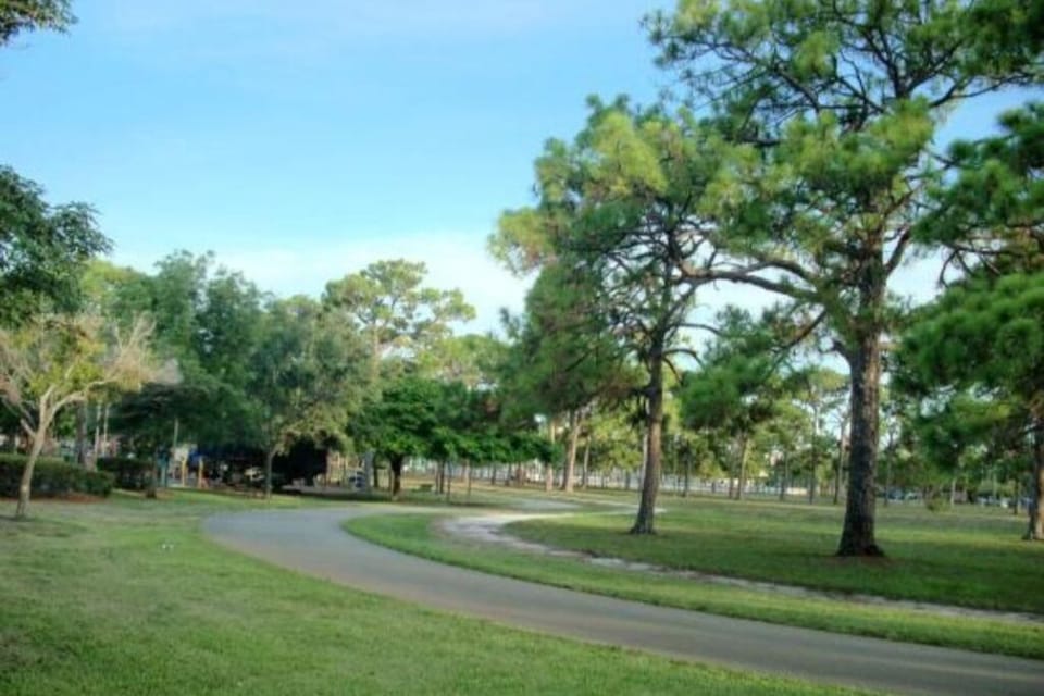 The beautiful mega Holiday Park is just across the street, 5 minutes walk. 