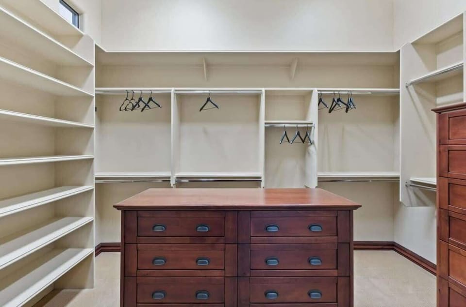 Unpack, organize. All your essentials have a spot here.