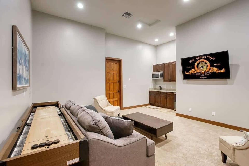 Challenge friends, watch movies and grab a drink. 