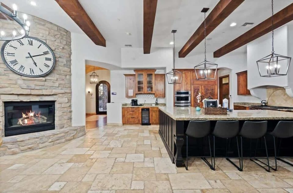 Whip up meals and share stories by the warm glow of the fire.