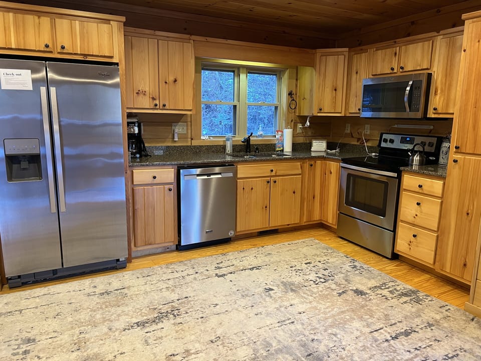 Full kitchen with stainless appliances