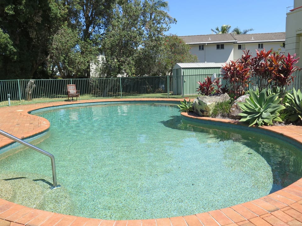 The pool within the estate