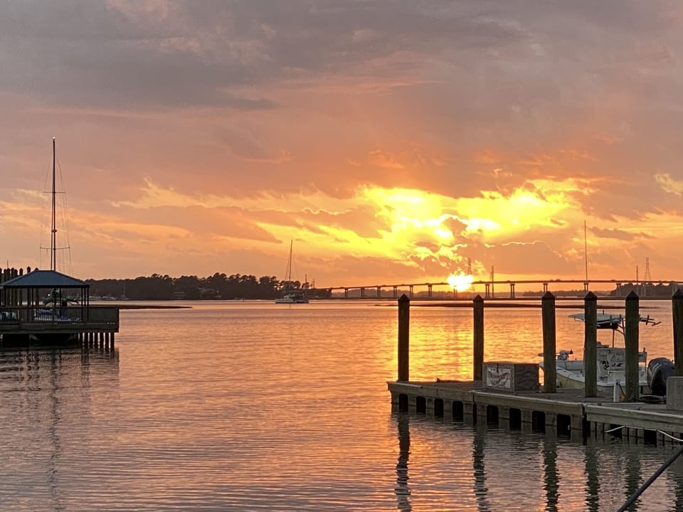 The beauty of an island sunset