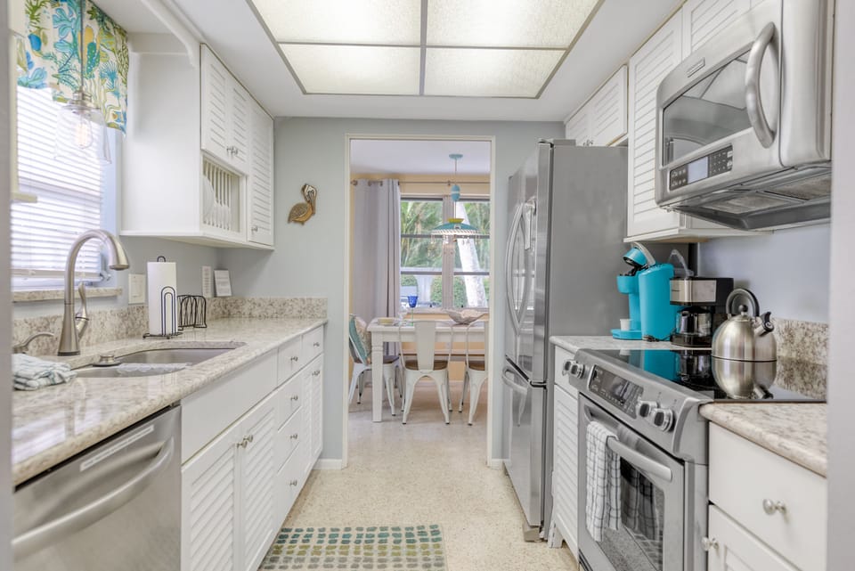 Updated kitchen with stainless appliances