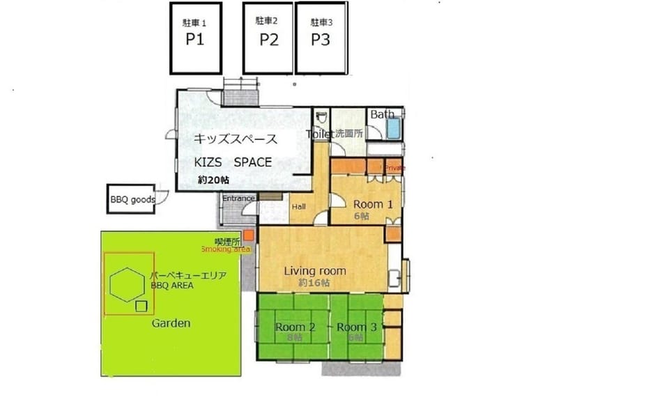 Floor plan of the building