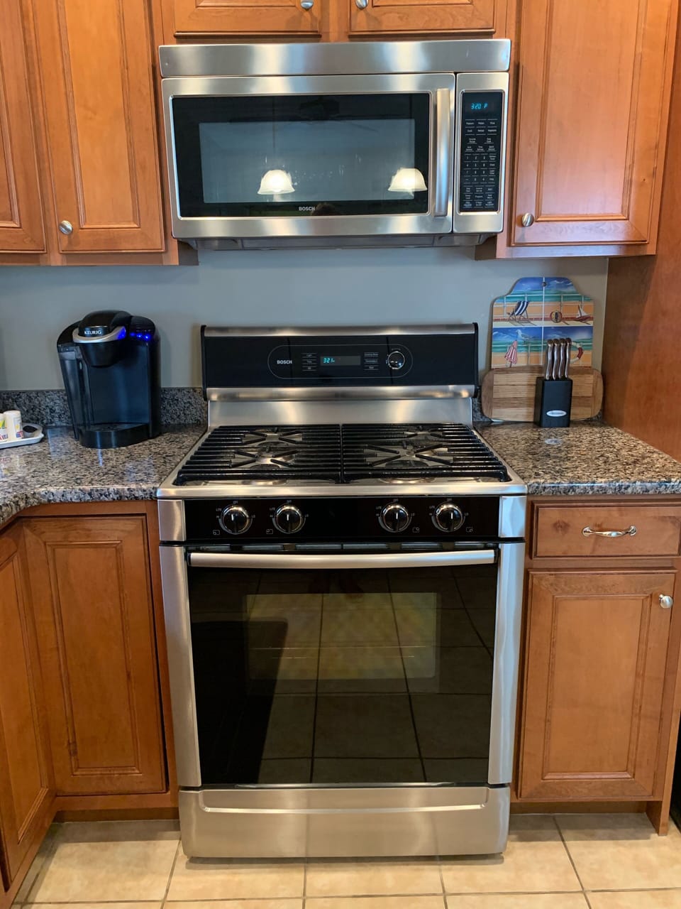 Microwave stove combo 