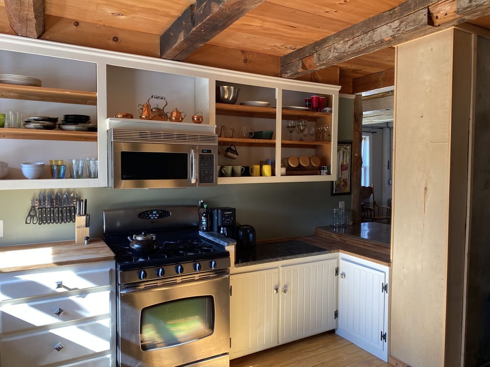 Open Kitchen into the dining and living room