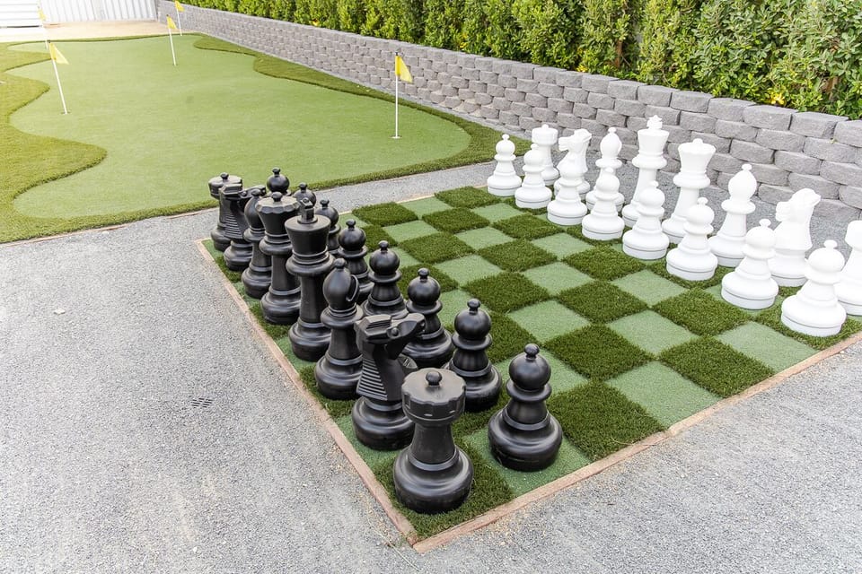 Outdoor Giant Chess and Mini Golf