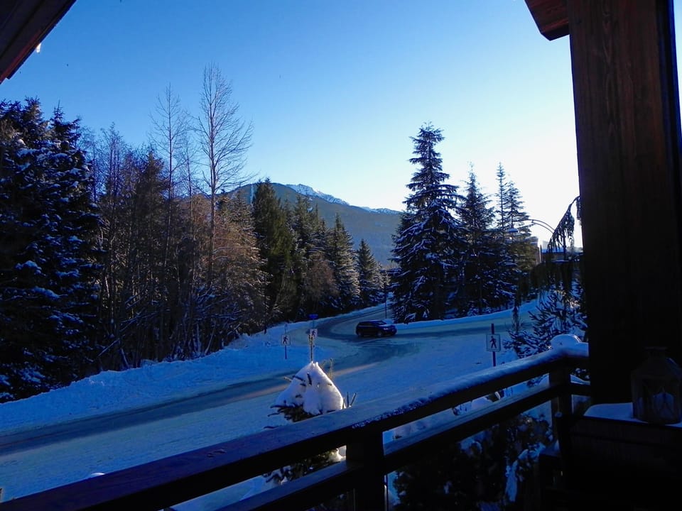 Whistler Mountain from deck