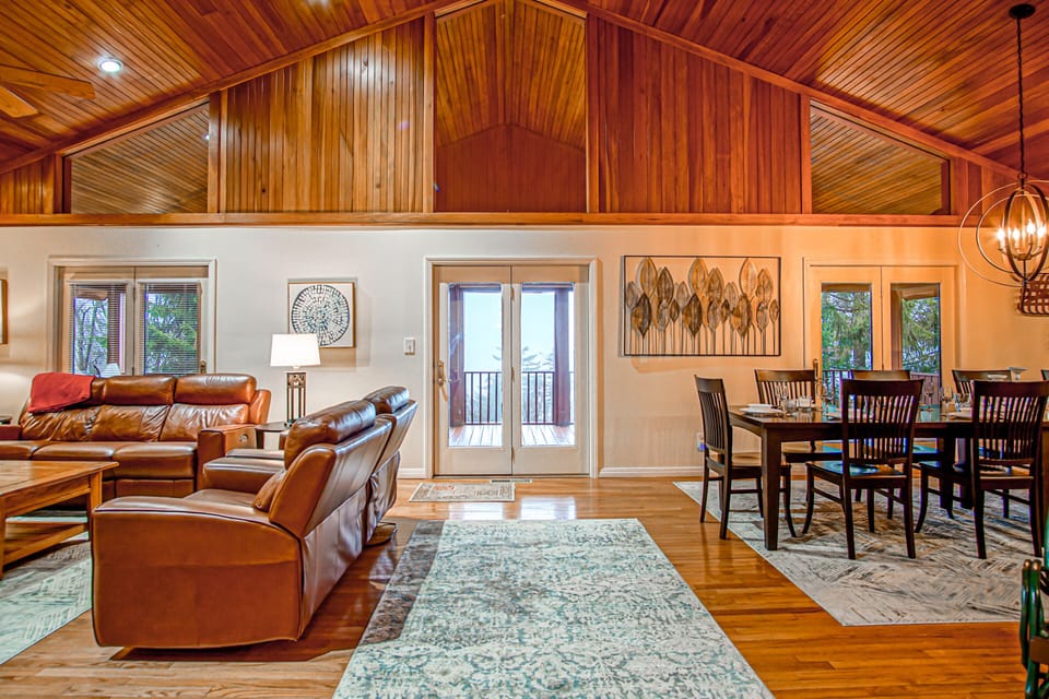 This beautiful home has an open cozy feel on the main level.