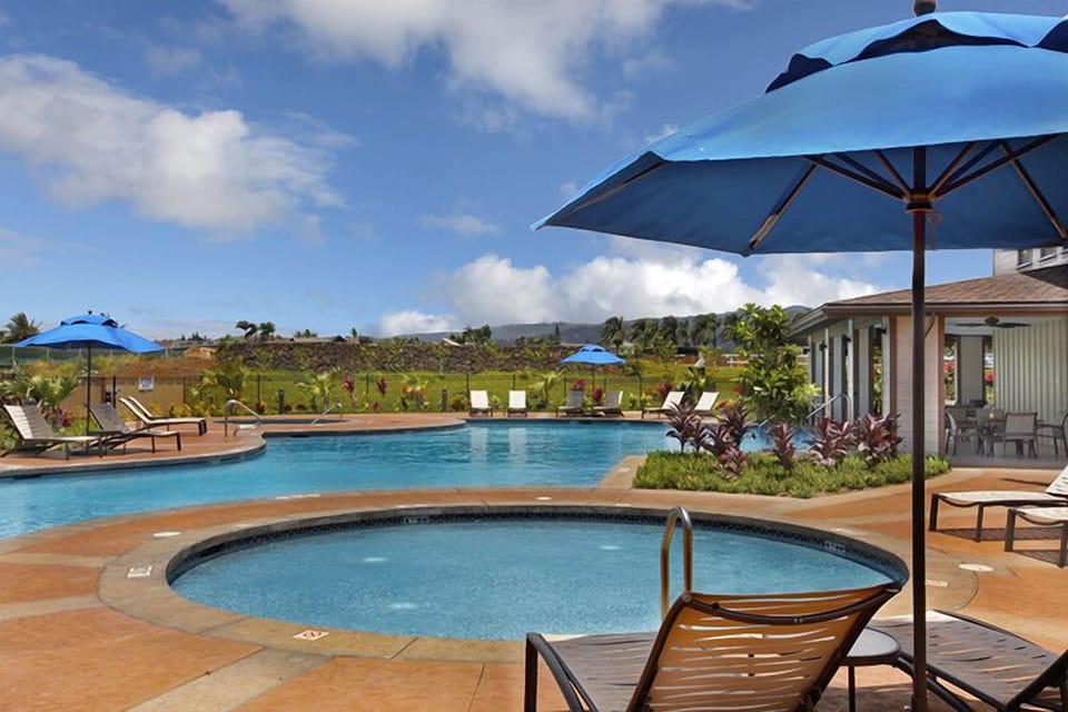 Relax at the pool and hot tub.