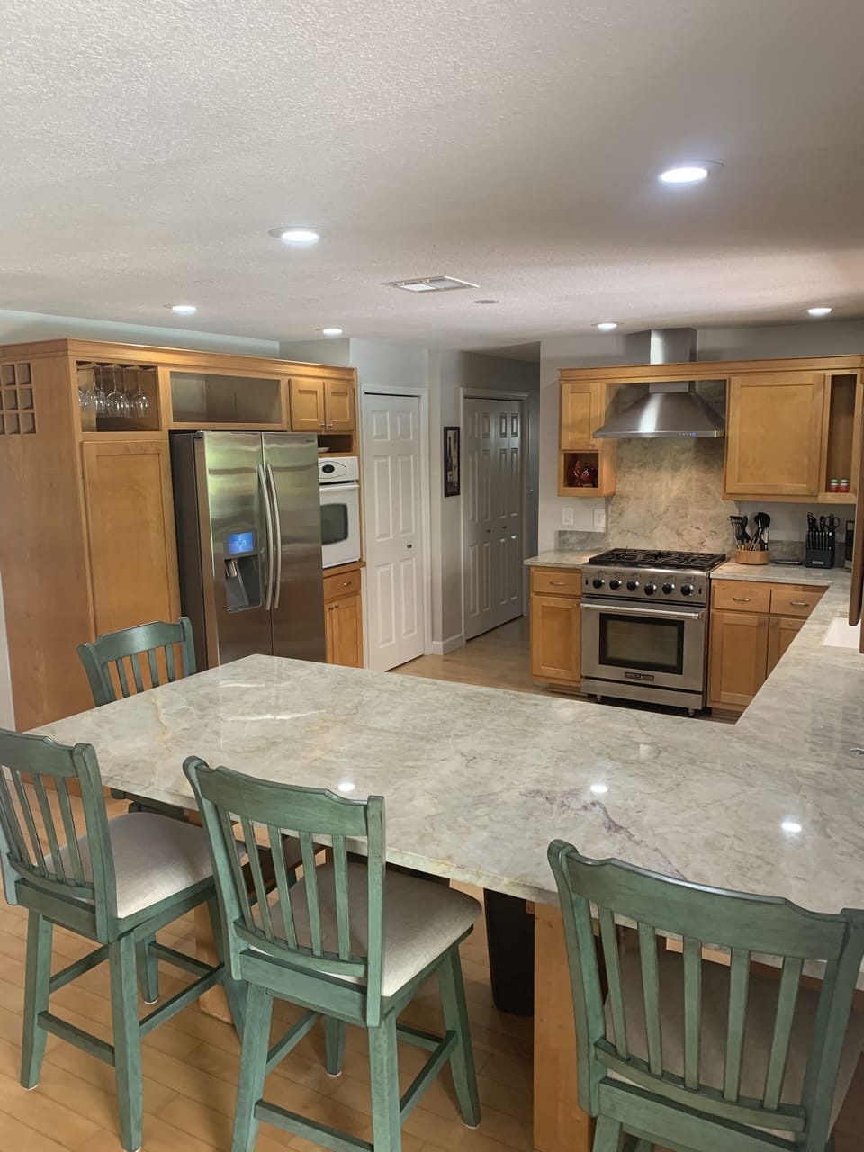 Kitchen with ample pantry storage