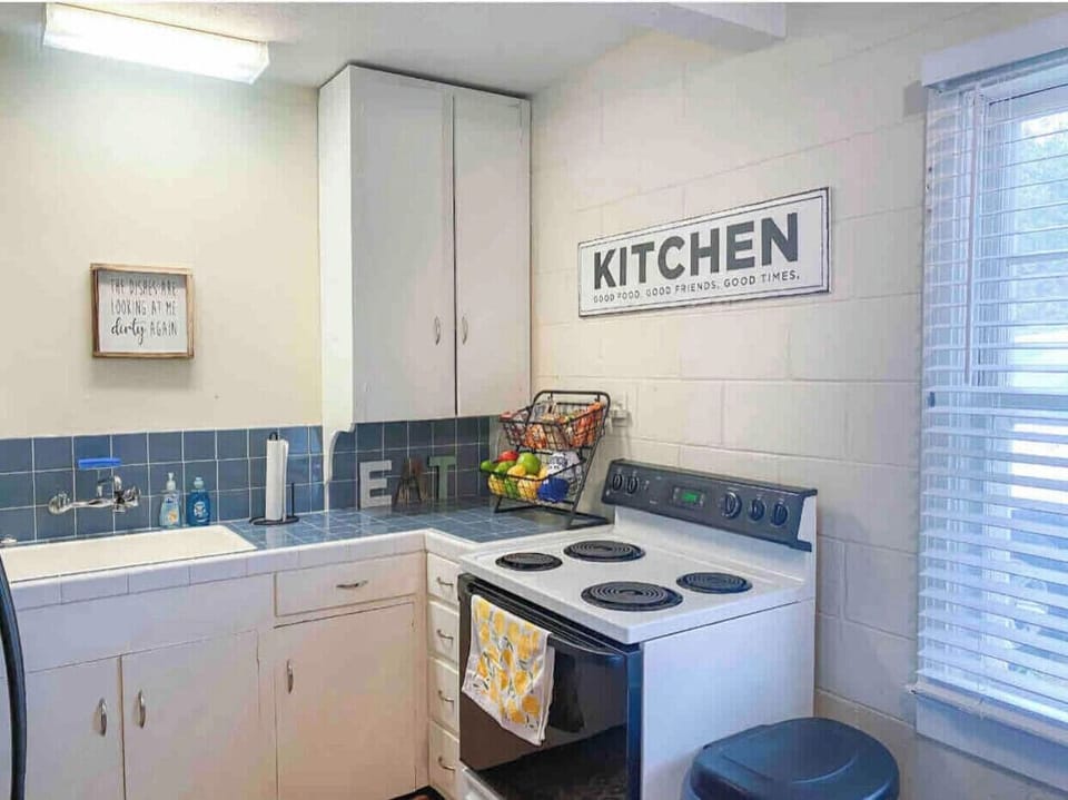 Full kitchen stocked with everything you need. 