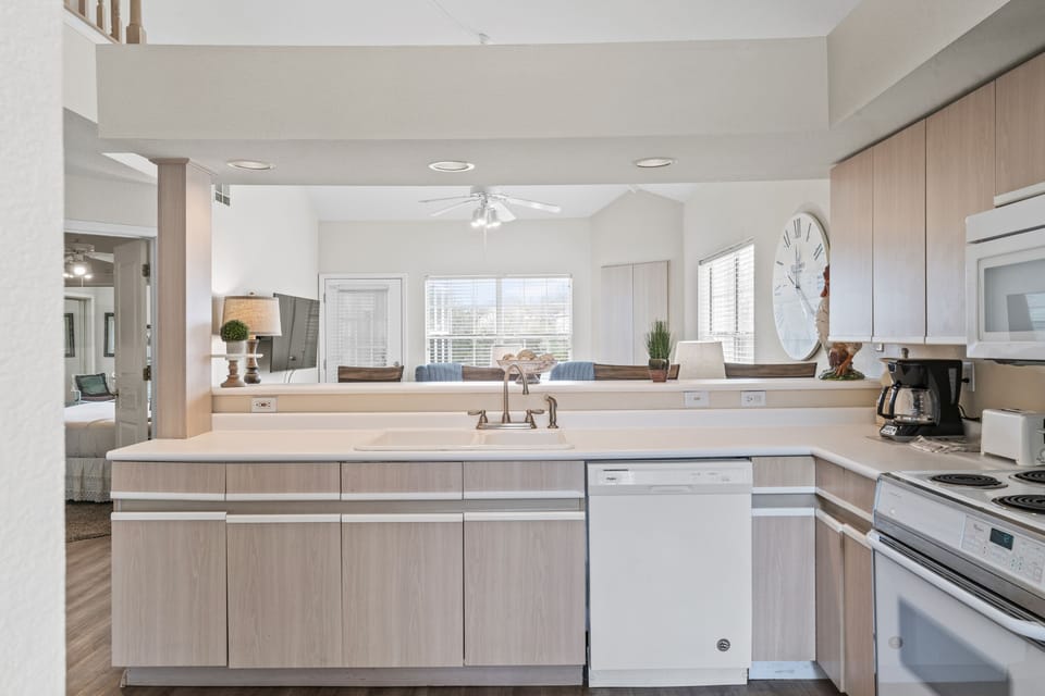 Kitchen into Living Room