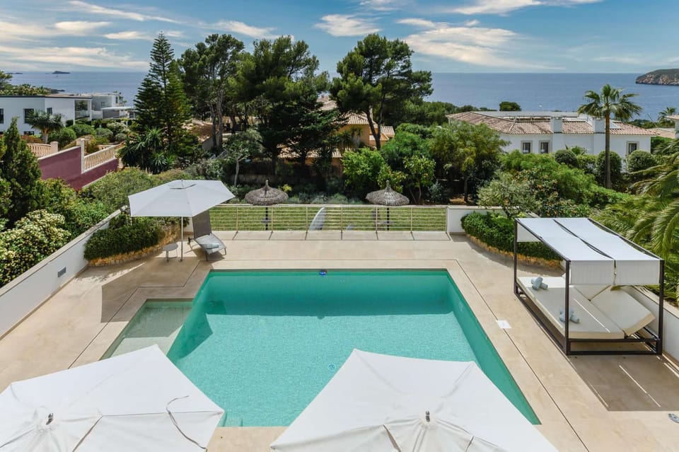 View over the pool