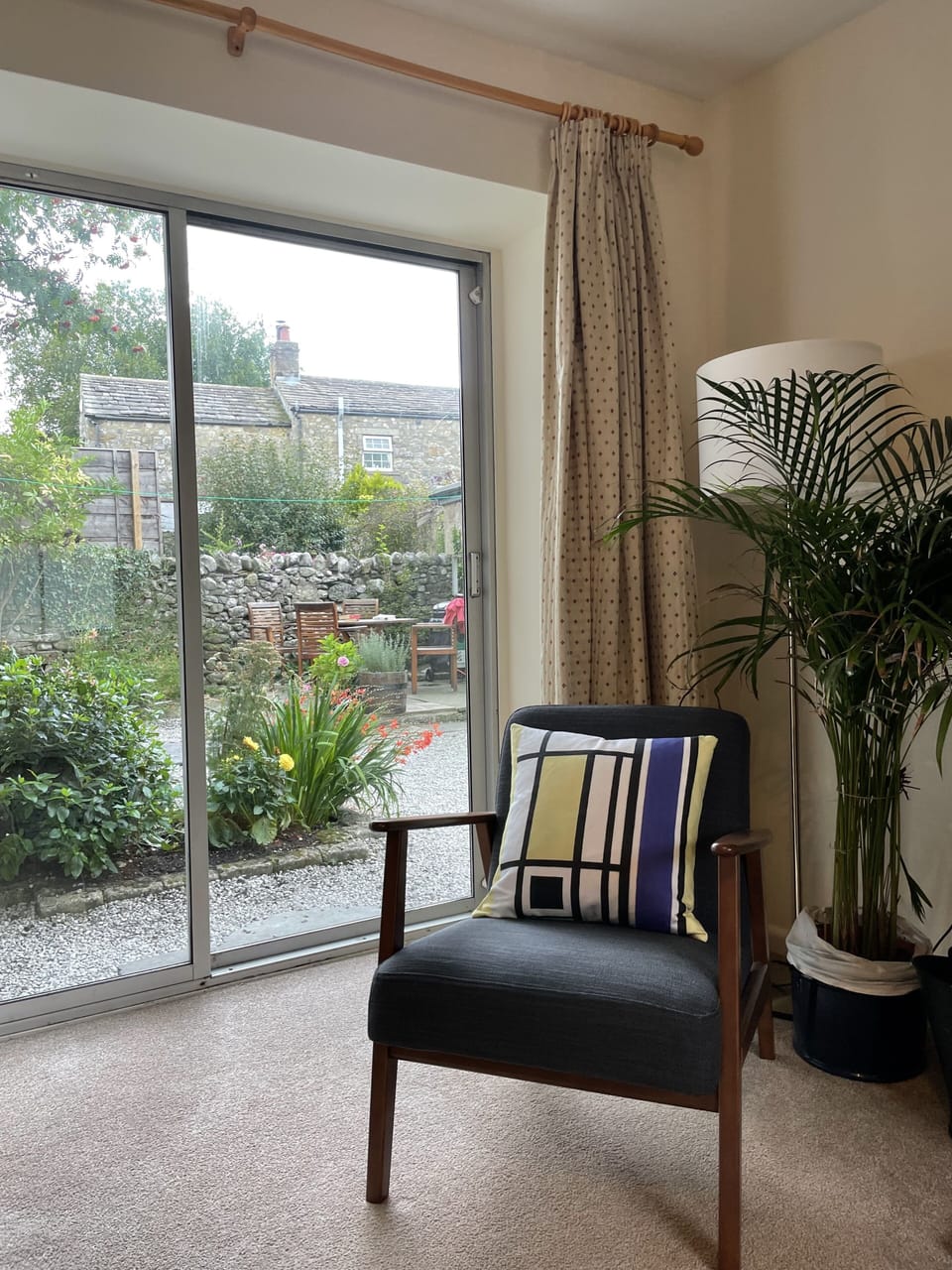 Lots of natural light in living room