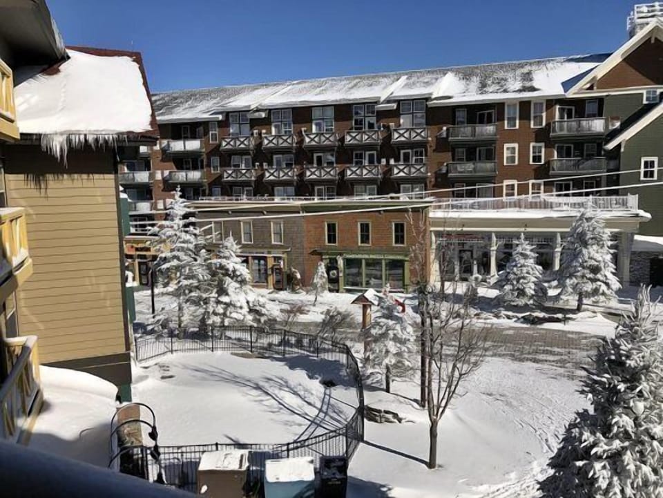 View of the Village in the Winter Season