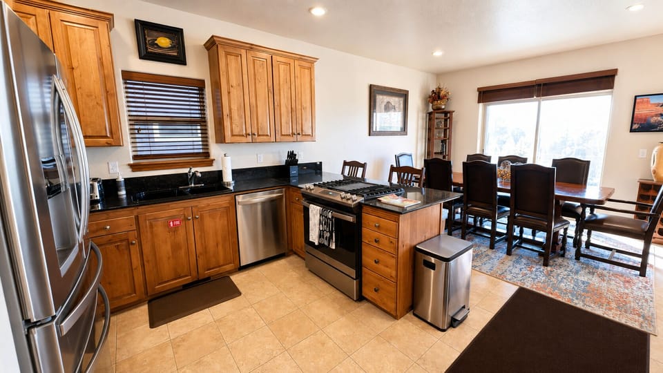 Thoughtfully prepared by APRÈS, this well-appointed kitchen features everything needed for cooking, entertaining, and extended stays.