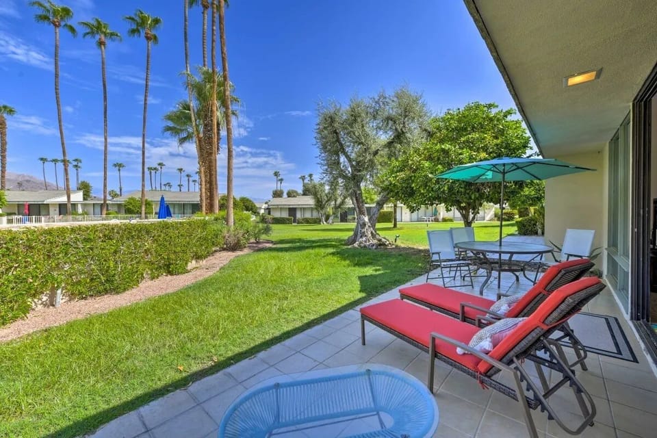 Patio, view to the pool