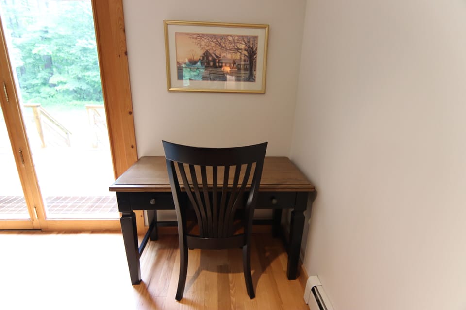 Work area in family room