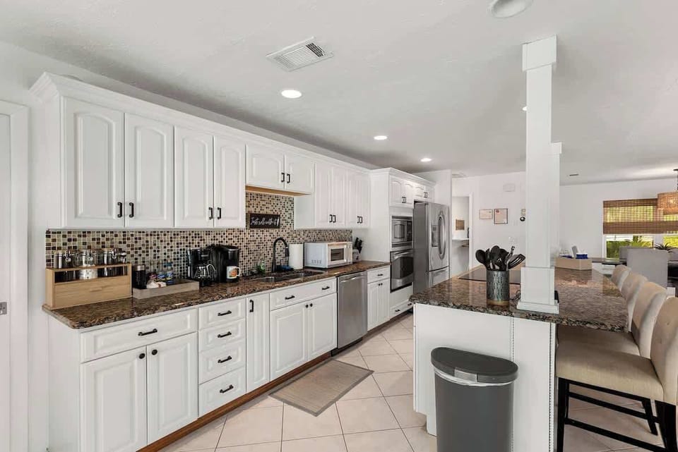 Fully stocked kitchen