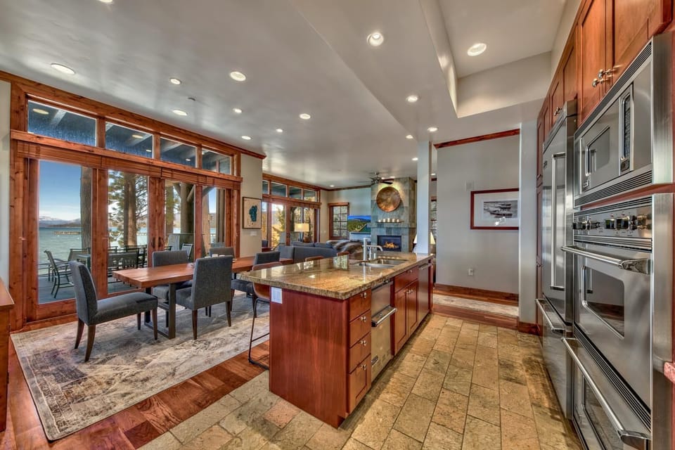 This kitchen has everything you need for preparing quality meals from home. Help with meal prep or relax and enjoy a cocktail at the kitchen counter with bar seating for 3.