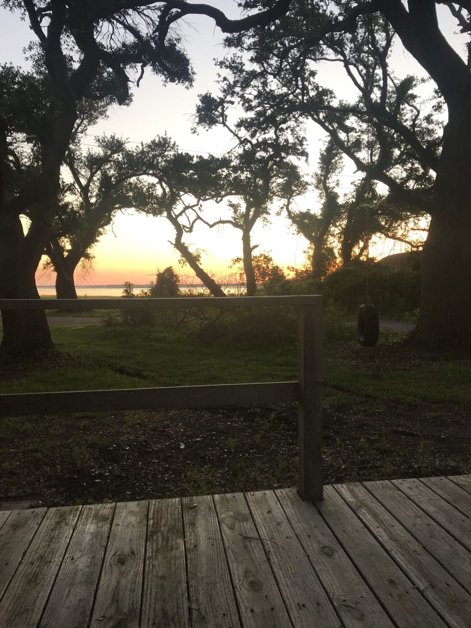 View from front sliding door