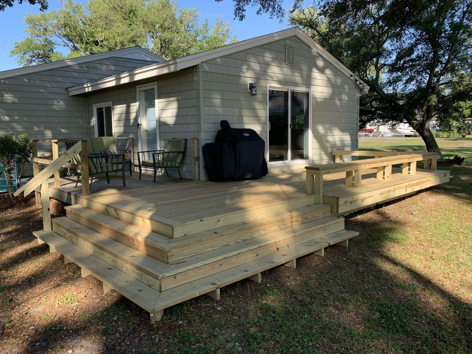 Front deck for entertaining