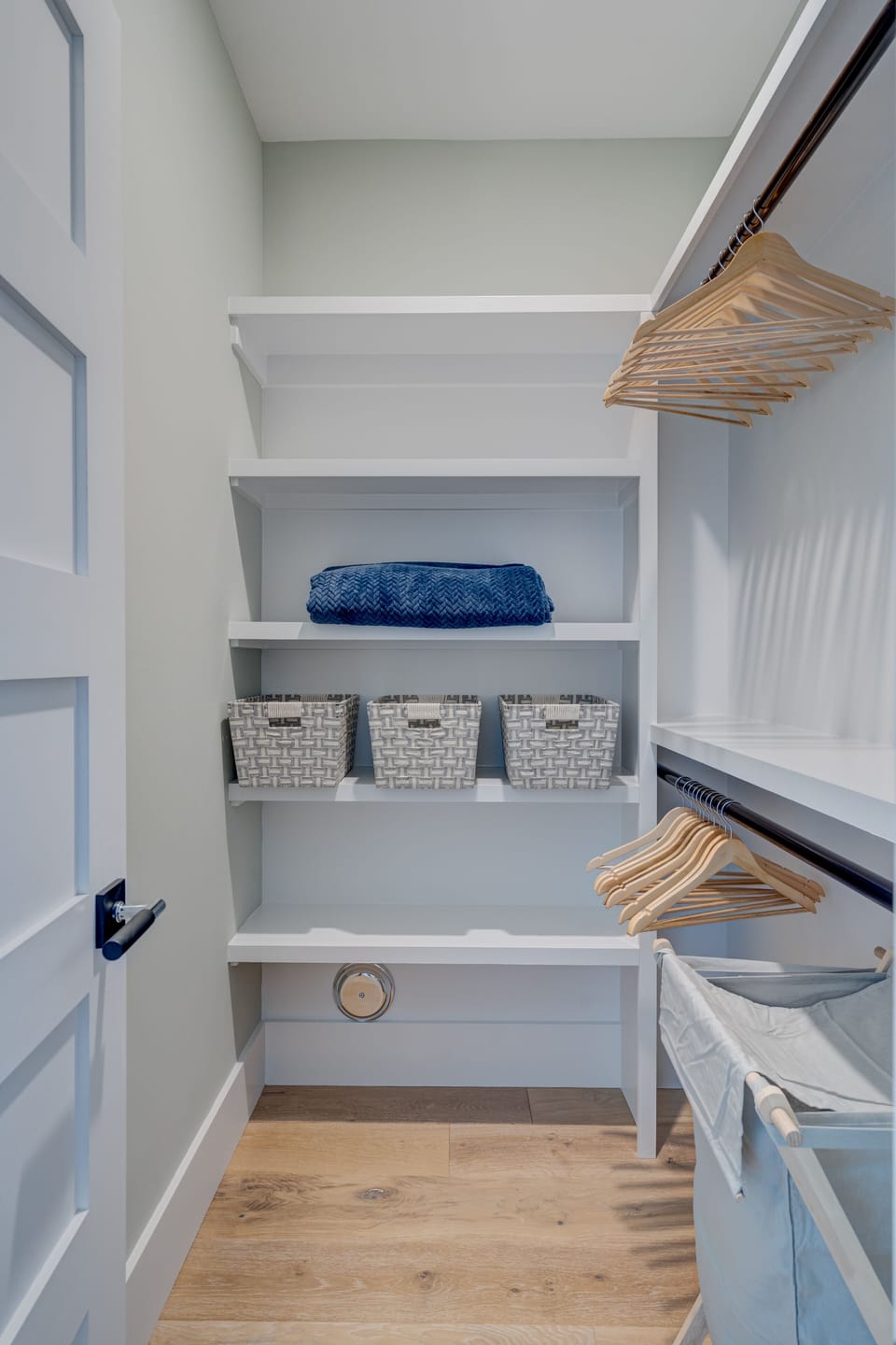 One of two large master closets