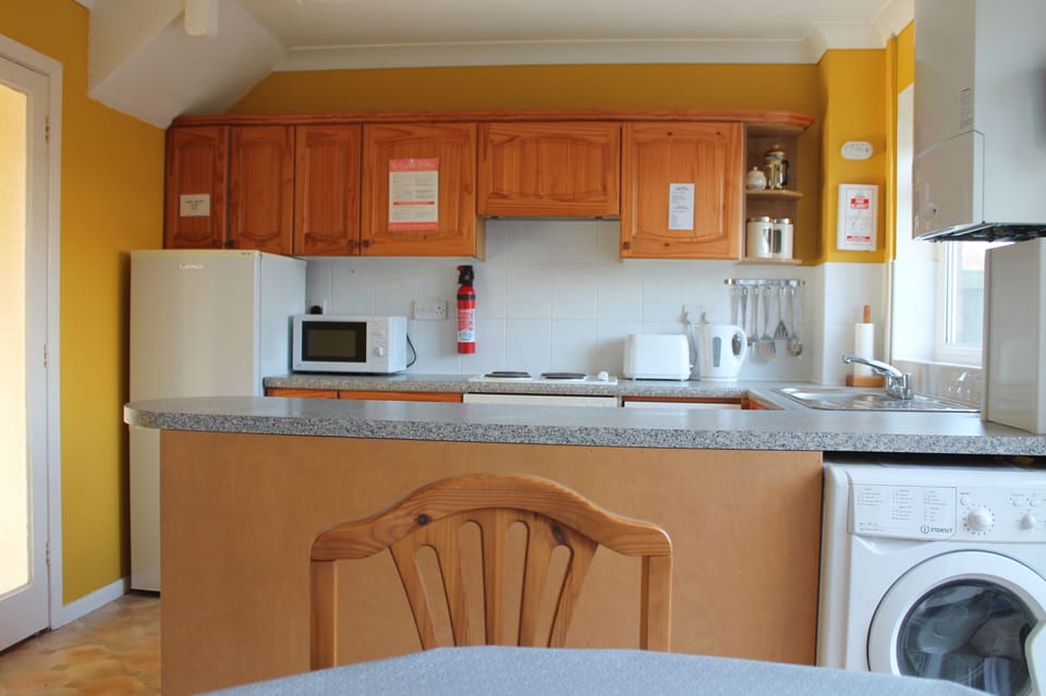 Kitchen with many modern amenities