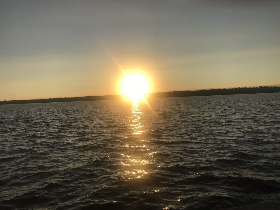 Sturgeon sunset at the water