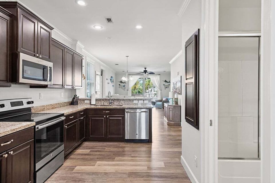 Fully stocked kitchen