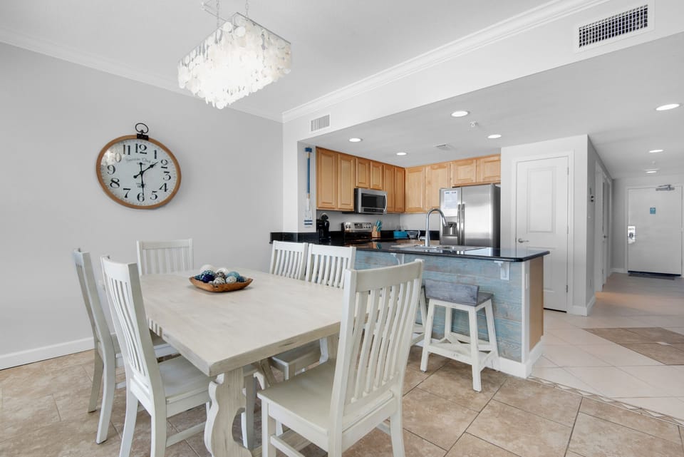 Dining room table plus eat-in bar