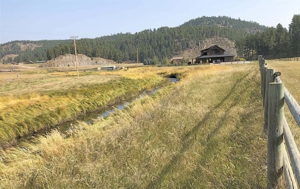 Creek across the road 