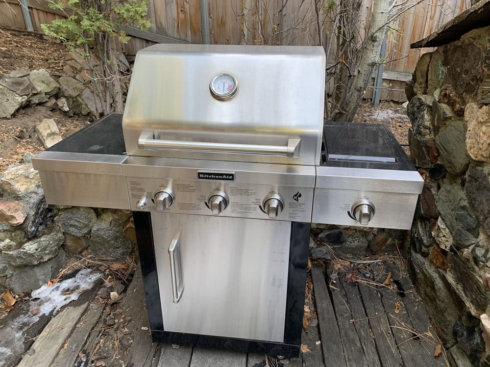 BBQ on back patio