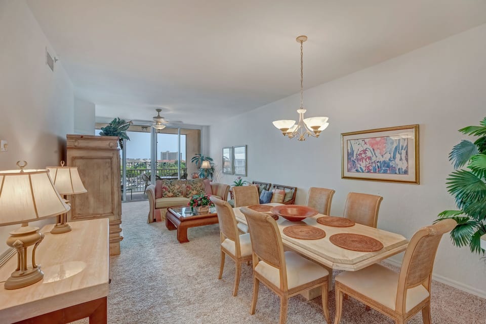 Dining room and living room