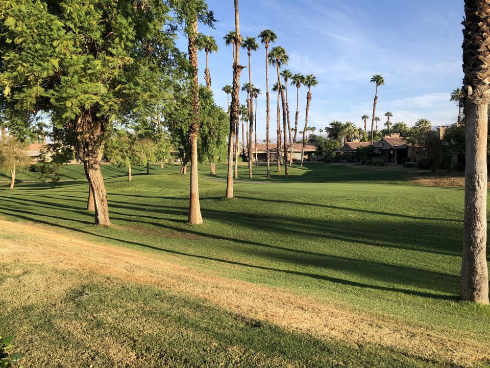 Golf course view from back patio