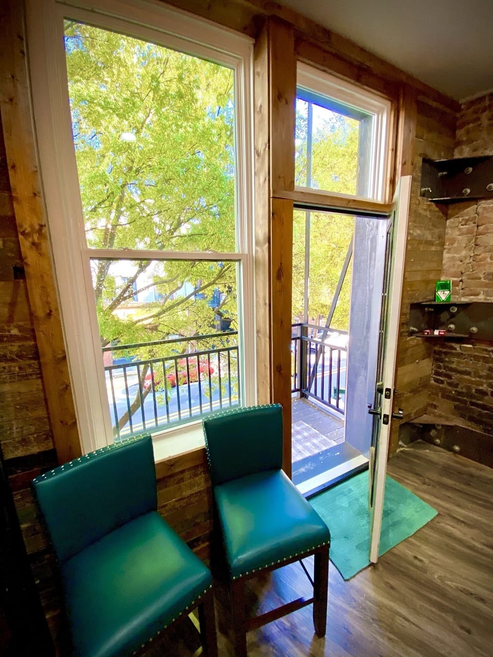 Exit this door and you're overlooking several of Hot Springs' best restaurants.