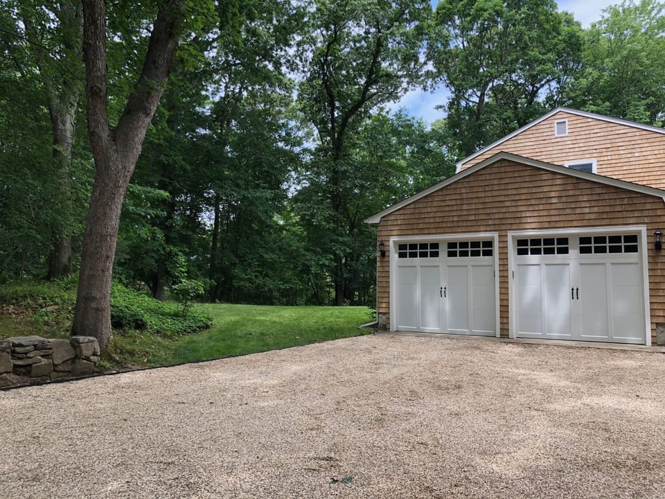 Driveway and garage
