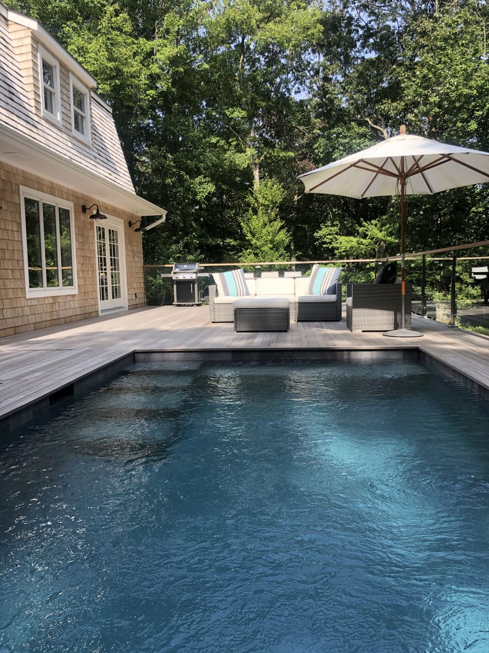 Heated gunite pool