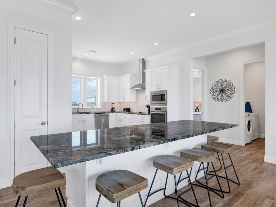 Fully Equipped Kitchen - Stainless Steel Appliances - First Floor