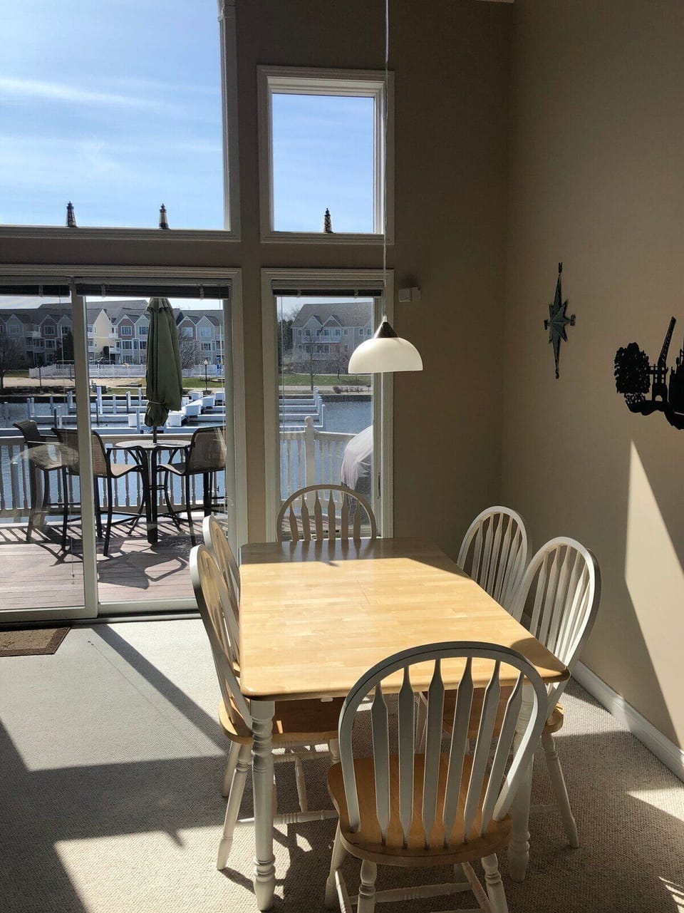 View from the dining area