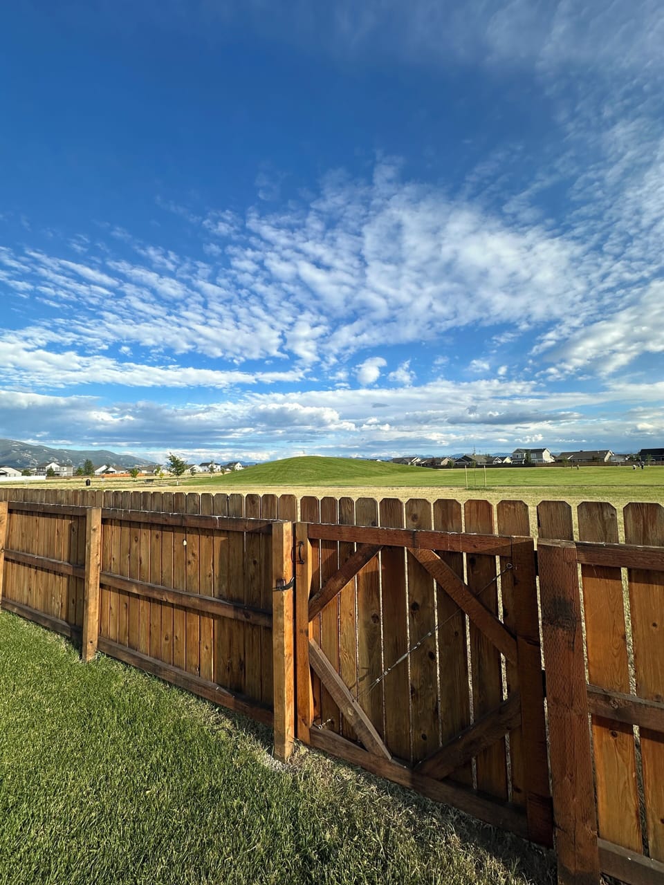 Backyard gate to the park!