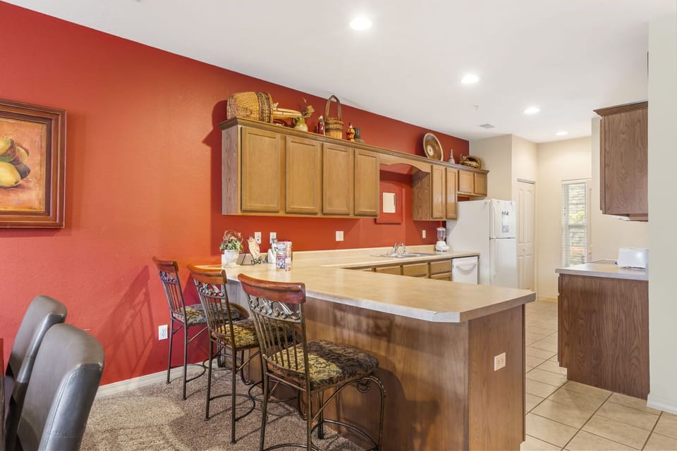 Full Kitchen with Extra Bar Seating