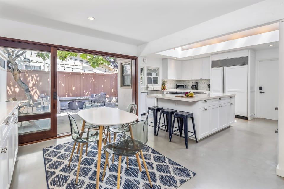 Newly remodeled kitchen with top of the line appliances.