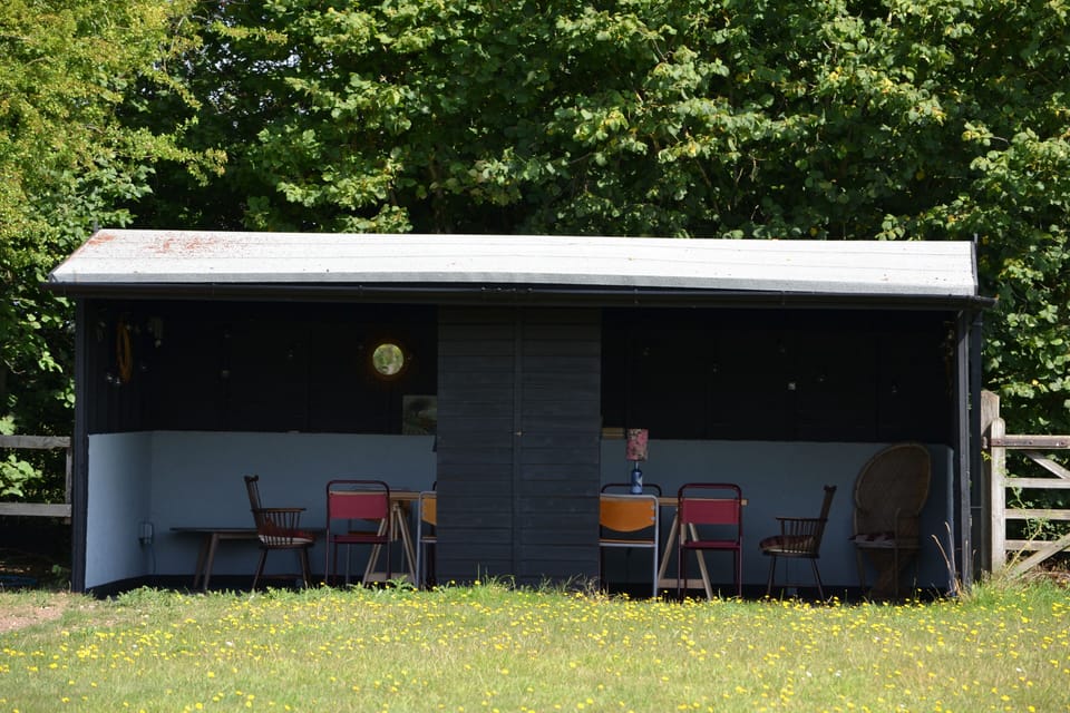 A great shack in the meadow for outdoor eating and a great spot for BBQ's.